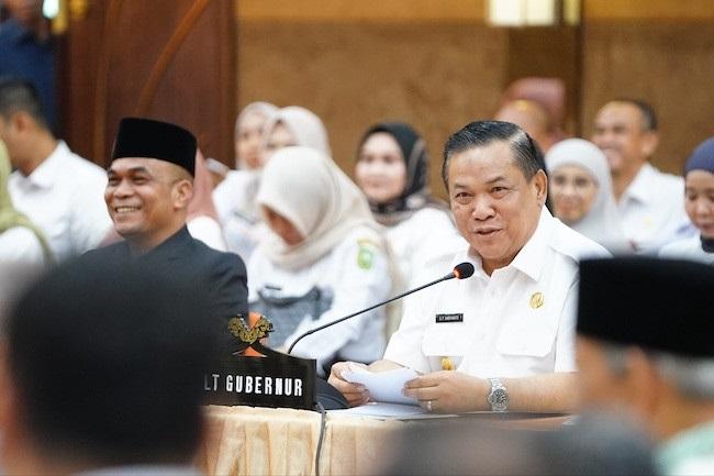Di Forum RKPD, Plt Gubri Sebut Fiskal Terbatas dan Arah Pembangunan Prioritas SDM dan Infrastruktur