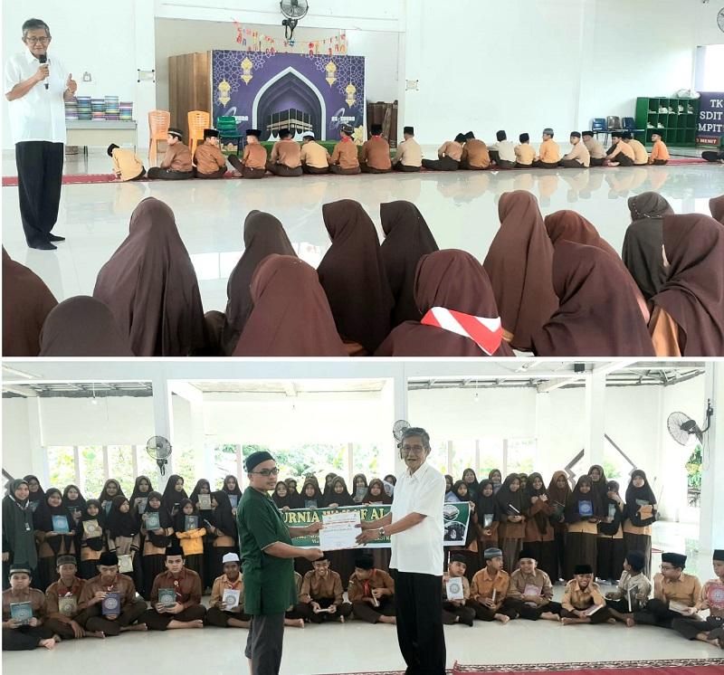 Berbagi dan Motivasi Pelajar Az Zuhra Islamic School, Fachri Yasin: Kami Membantu Generasi Qur’ani