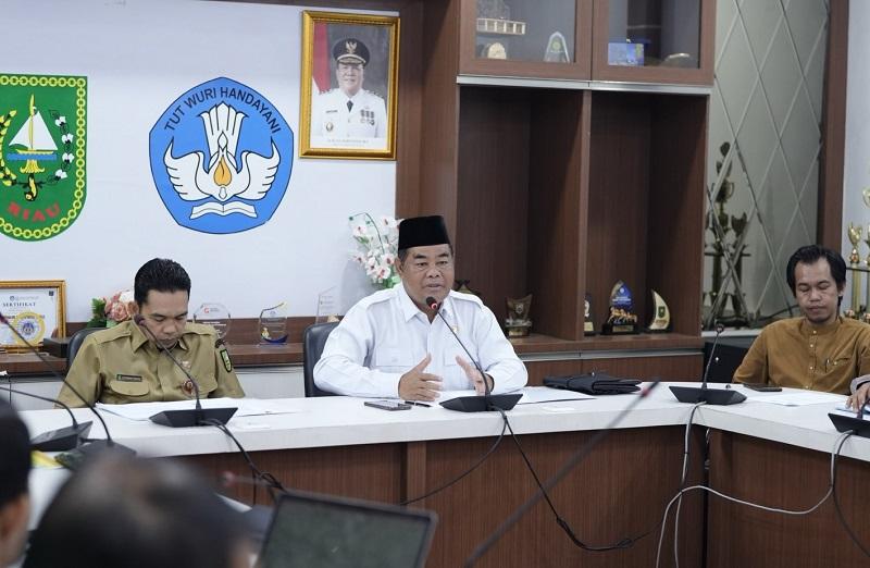 Pengawasan Perda Pendidikan Riau, BULD dan DPD-RI Abdul Hamid Datangi Disdik Riau
