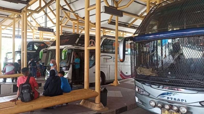 Terminal Bandar Raya Payung Sekaki Pekanbaru Perketat Pengawasan Bus Mudik Lebaran 2026