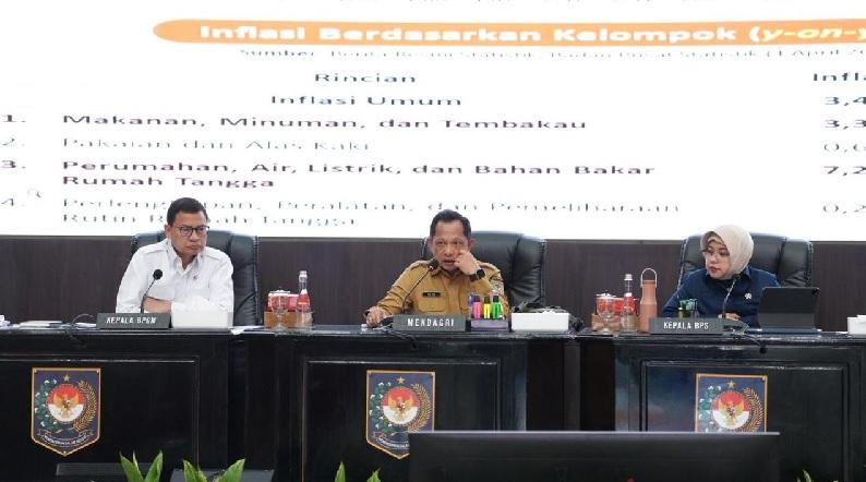 Inflasi Turun ke 3,48 Persen dan Masih Aman, Mendagri Minta Daerah Tetap Jaga Stabilitas