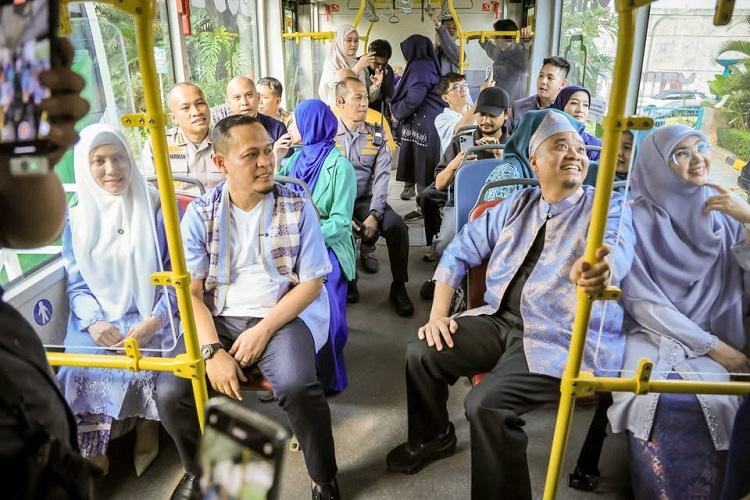 Bus Listrik Trans Metro Pekanbaru Resmi Beroperasi, Gratis Naik Selama Masa Uji Coba