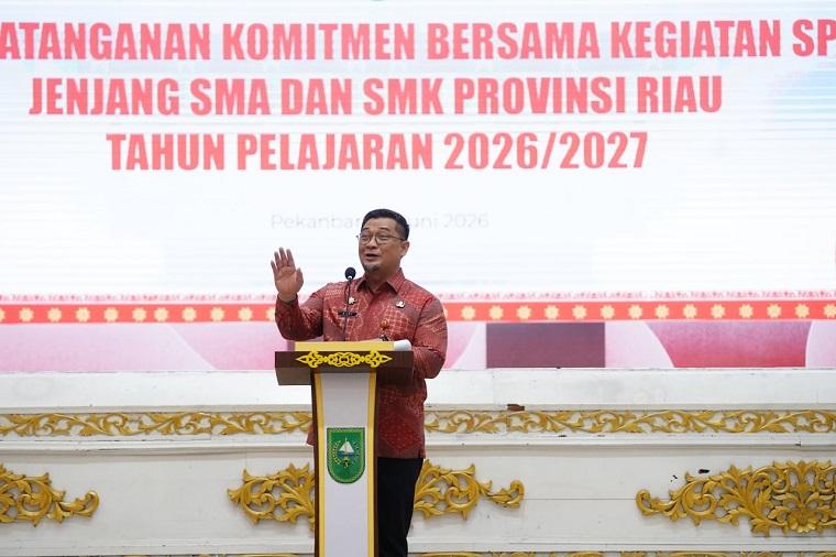 Pemprov Riau Deklarasikan SPMB 2026 Harus Bersih dan Transparan, Tegas Tolak Praktik Titipan