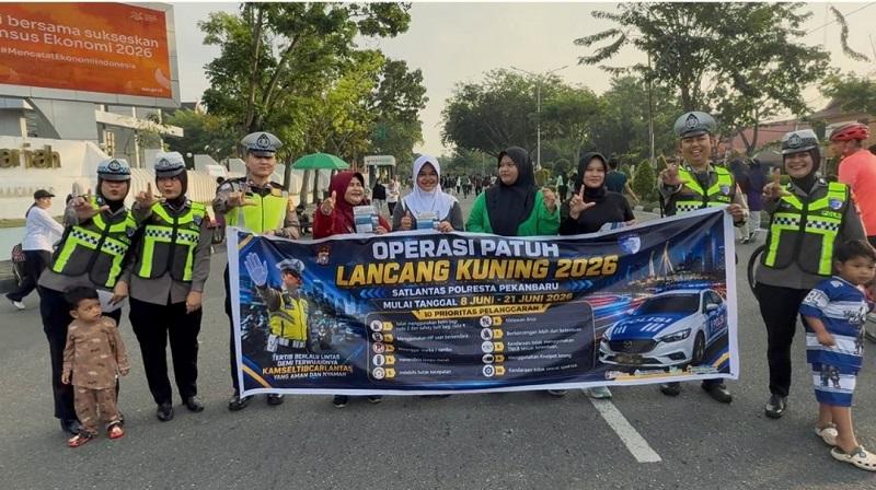 Operasi Patuh Lancang Kuning Digelar 8–21 Juni, Satlantas Pekanbaru Fokus Tindak 11 Pelanggaran Ini