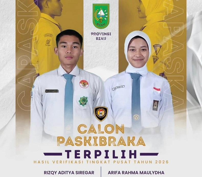 Lolos Seleksi Nasional, Dua Pelajar Asal Siak dan Inhil Siap Bertugas di Istana 17 Agustus 2026