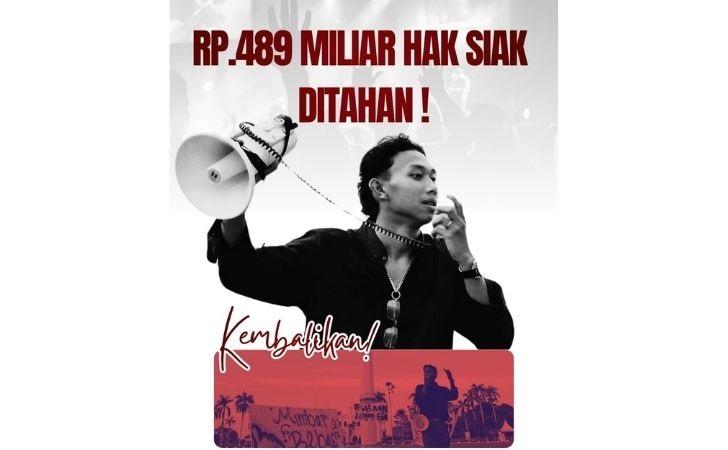 Aliansi Mahasiswa Peduli Kabupaten Siak Dukung Pemkab Perjuangkan DBH Rp489 Miliar