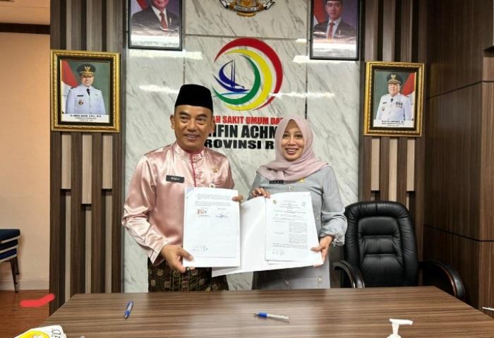 MoU Diteken, Pemko Pekanbaru Jalin Kerja Sama dengan RSUD Arifin Ahmad Tangani Stunting