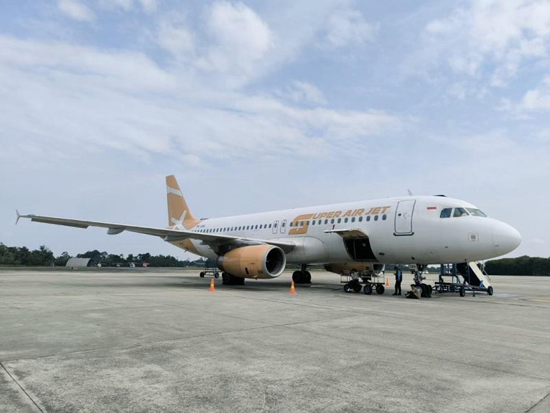 Rute Pekanbaru-Bandung Dibuka, Super Air Jet Layani Penerbangan Tiga Kali Sepekan