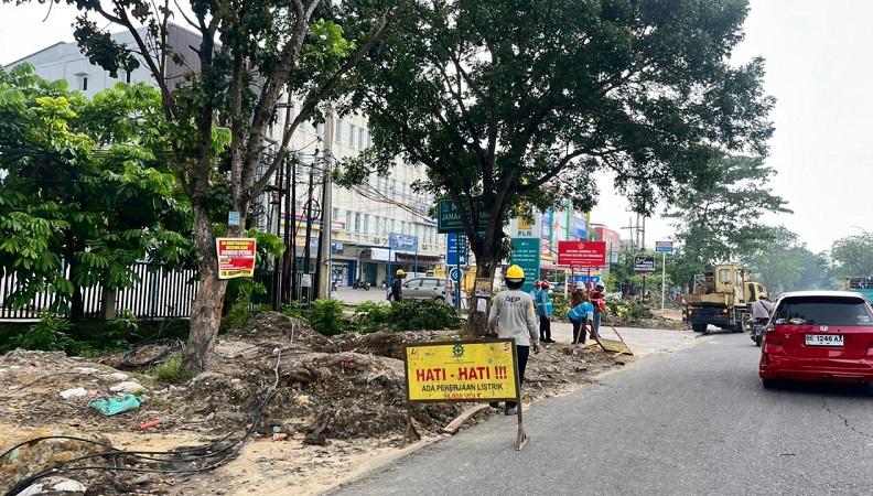 Pelebaran Jalan Tuanku Tambusai Dimulai, Simpang SKA Bakal Ditutup Akhir Tahun