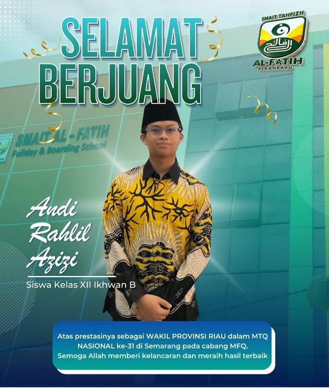 Bawa Nama Riau ke MTQ Nasional, Siswa SMA IT Tahfizh Al-Fatih Tampil di Cabang MFQ