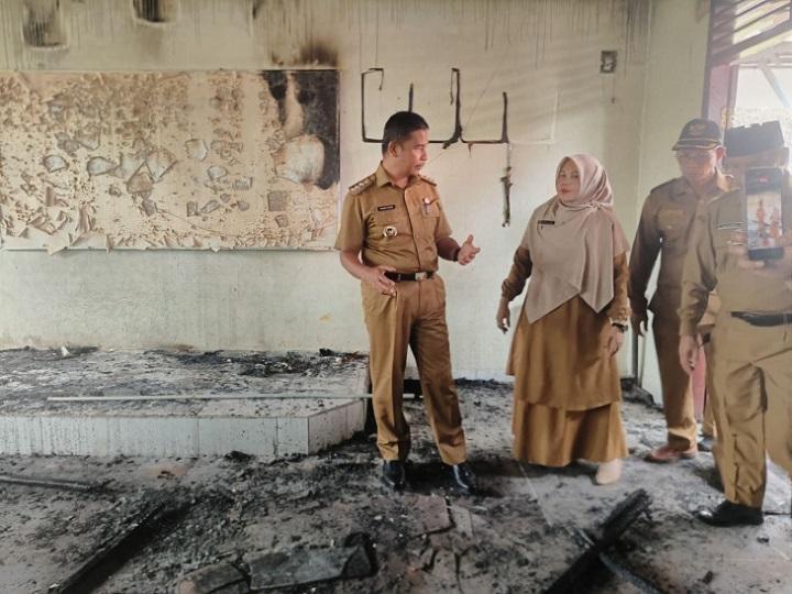 Kebakaran Hanguskan Ruang Kelas, 813 Siswa SDN 018 Kubang Jaya Menanti Perbaikan