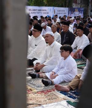 Wali Kota Agung Nugroho Bawa Kabar Gembira Saat Salat Id: Jalan Rusak Akan Dibangun Tahun Ini