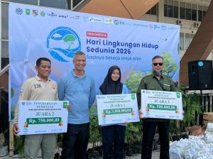106 Kg Sampah dalam Satu Pagi, SMAN 12 Pekanbaru Juara 1 Aksi Bersih Lingkungan di Stadion Utama Riau