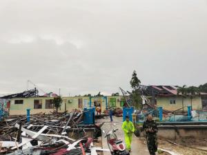 Bencana Puting Beliung Terjang Desa Api-Api Bengkalis, Fasilitas Sekolah dan Rumah Warga Rusak Berat