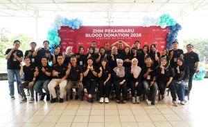 Antusiasme Tinggi, Donor Darah Zuri Hotel Management Pekanbaru Kumpulkan 280 Kantong Darah